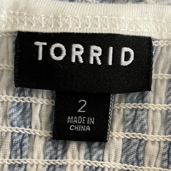 BOGO Torrid Striped Top Size 2 XXL - Picture 3 of 4